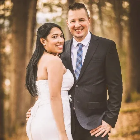 Stefan und Nohemy Wiesinger an ihrem Hochzeitstag